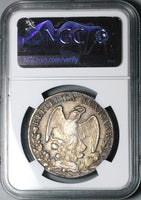 1838-Do NGC AU 53 Mexico 8 Reales Durango Mint Cap Rays Scarce Silver Coin (23091102C)