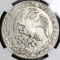 1838-Mo ML NGC XF 40 Mexico 8 Reales Cap Rays Scarce Silver Coin (25092701C)