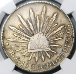 1838-Mo NGC XF Mexico 8 Reales Cap Rays Scarce Silver Coin (24052502C)