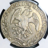 1838-Mo NGC XF Mexico 8 Reales Cap Rays Scarce Silver Coin (24052502C)