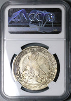 1838-Zs NGC UNC Mexico 8 Reales Zacatecas Mint Cap Rays Silver Coin (23111602C)