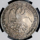 1838-Ga JG NGC AU 53 Mexico 8 Reales Guadalajara Cap Rays Rare Silver Coin (26032903D)