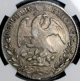 1838-Ga JG NGC AU 53 Mexico 8 Reales Guadalajara Cap Rays Rare Silver Coin (26032903D)