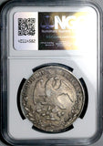 1838-Ga JG NGC AU 53 Mexico 8 Reales Guadalajara Cap Rays Rare Silver Coin (26032903D)