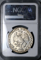 1839-Go NGC AU 58 Mexico 8 Reales Guanajuato Die Clash Error Coin (23120402C)