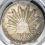 1839-Mo PCGS XF 40 Mexico 8 Reales Scarce Cap Rays Silver Coin (26012202C)
