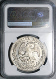1840-Ga NGC AU Mexico 8 Reales Guadalajara Cap Rays Rare Silver Coin (26081102C)