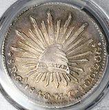 1840-Ga PCGS AU Mexico 8 Reales Guadalajara Mint Cap Rays Rare Silver Co (25040603D)