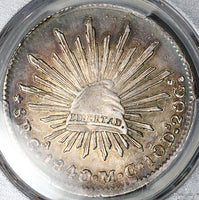 1840-Ga PCGS AU Mexico 8 Reales Guadalajara Mint Cap Rays Rare Silver Co (25040603D)
