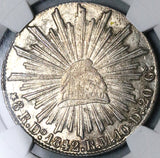 1842/31-Do NGC MS 61 Mexico 8 Reales Durango Mint Rare Overdate Silver Coin POP 1/1 (24070901C)