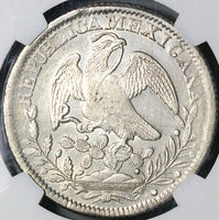 1842-Zs NGC AU Mexico 8 Reales Zacatecas Eagle 1841 Rare Silver Coin (23041601D)