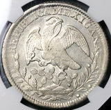1842-Zs NGC AU Mexico 8 Reales Zacatecas Eagle 1841 Rare Silver Coin (23041601D)