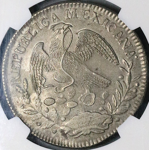 1842-Zs NGC AU Mexico 8 Reales Zacatecas Eagle 1841 Rare 1842-Zs NGC AU Mexico 8 Reales Zacatecas Eagle 1841 Rare