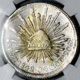1842-Zs NGC MS 61 Mexico 8 Reales Zacatecas Eagle 1841 Rare Silver Coin (26061301C)