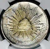 1842-Zs NGC MS 61 Mexico 8 Reales Zacatecas Eagle 1841 Rare Silver Coin (26061301C)