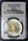 1842-Zs NGC MS 61 Mexico 8 Reales Zacatecas Eagle 1841 Rare Silver Coin (26061301C)