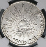 1843-Ca NGC XF Mexico 8 Reales Chihuahua Mint Rare Silver Coin (24042801C)