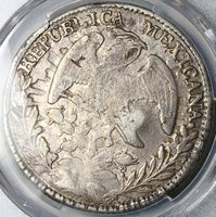 1843-Do PCGS XF Mexico 8 Reales Durango Chopmarks Rare Silver Coin (25043001C)