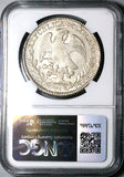 1844-Zs NGC AU 58 Mexico 8 Reales Zacatecas Cap Rays Silver Coin (24010604D)