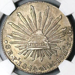 1845-Pi NGC XF 45 Mexico Silver 8 Reales Potosi Mint Scarce Coin (24040402C)