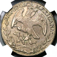 1845-Pi NGC XF 45 Mexico Silver 8 Reales Potosi Mint Scarce Coin (24040402C)