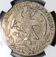 1845-Pi NGC XF 45 Mexico Silver 8 Reales Potosi Mint Scarce Coin (24040402C)