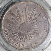 1846-Ca PCGS VF 35 Mexico 8 Reales Chihuahua Mint Rare Silver Coin POP 1/1 (24110101C)