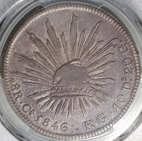 1846-Ca PCGS VF 35 Mexico 8 Reales Chihuahua Mint Rare Silver Coin POP 1/1 (24110101C)