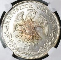1846-Mo NGC MS 62 Mexico 8 Reales Near PL Cap Rays Mint State Silver Coin (24080101C)