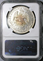 1846-Mo NGC MS 62 Mexico 8 Reales Near PL Cap Rays Mint State Silver Coin (24080101C)