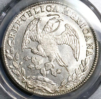 1846-Mo PCGS UNC Mexico 8 Reales Cap Rays Silver Dollar Coin (25040602D)