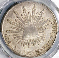 1846/5-Mo PCGS XF 45 Mexico 8 Reales Rare Overdate Silver