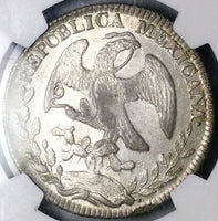 1847-Pi NGC MS 63 Mexico Silver 8 Reales Potosi Mint Rare Silver Coin (25040202D)