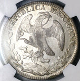 1847-Pi NGC MS 63 Mexico Silver 8 Reales Potosi Mint Rare Silver Coin (25040202D)