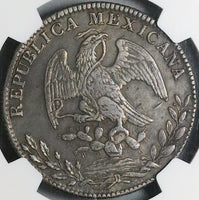 1851/41-Ca NGC XF 45 Mexico 8 Reales Chihuahua Mint Rare Silver Coin POP 1/2 (24050505C)