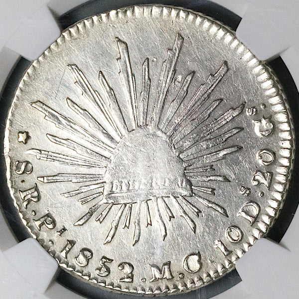 1852-Pi NGC XF Mexico Silver 8 Reales Potosi Mint Rare Coin (24040403C)