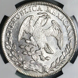 1852-Zs NGC MS 62 Mexico 8 Reales Zacatecas Rare Silver Coin POP 3/1 (23101102C)
