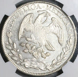 1853-Zs NGC AU 58 Mexico 8 Reales Zacatecas Rare Silver Coin POP 2/3 (23101601C)