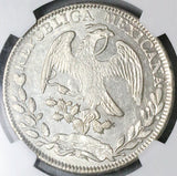 1853-Zs NGC AU 58 Mexico 8 Reales Zacatecas Rare Silver Coin POP 2/3 (23101601C)