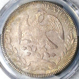 1855-Zs PCGS AU 53 Mexico 8 Reales Zacatecas Mint Rare Silver Coin (23061303C)