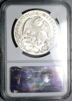 1860-C NGC MS 64 Mexico 8 Reales Culiacan Mint State Cap Rays Silver Coin (24102001C)