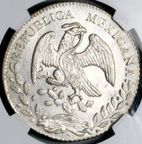 1861-Mo CH NGC MS 62 Mexico 8 Reales Cap Rays Mint State Silver Coin (26072902C)
