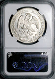 1861-Mo CH NGC MS 62 Mexico 8 Reales Cap Rays Mint State Silver Coin (26072902C)