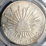 1861-O PCGS AU Mexico 8 Reales Oaxaca Mint RARE Silver Coin (25082102C)
