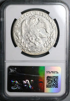 1862-Pi NGC XF Mexico 8 Reales Potosi Mint Pointed 6 Scarce Chopmarked Silver Coin (24040404C)