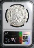 1862-Pi NGC XF Mexico 8 Reales Potosi Mint Pointed 6 Scarce Chopmarked Silver Coin (24040404C)