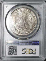 1864-Zs MO PCGS AU 53 Mexico 8 Reales Zacatecas Cap Rays Silver Coin (25042304C)