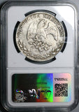 1865-Ca JC NGC XF Mexico 8 Reales Chihuahua Mint Rare Silver Coin (24042803C)