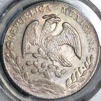 1867-Ho PCGS MS 61 Mexico 8 Reales Hermosillo Mint Rare Silver Coin (23102601C)