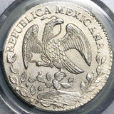 1867-O PCGS MS 62 Mexico 8 Reales Oaxaca Mint State Rare Silver Coin POP 1/3 (25122801C)